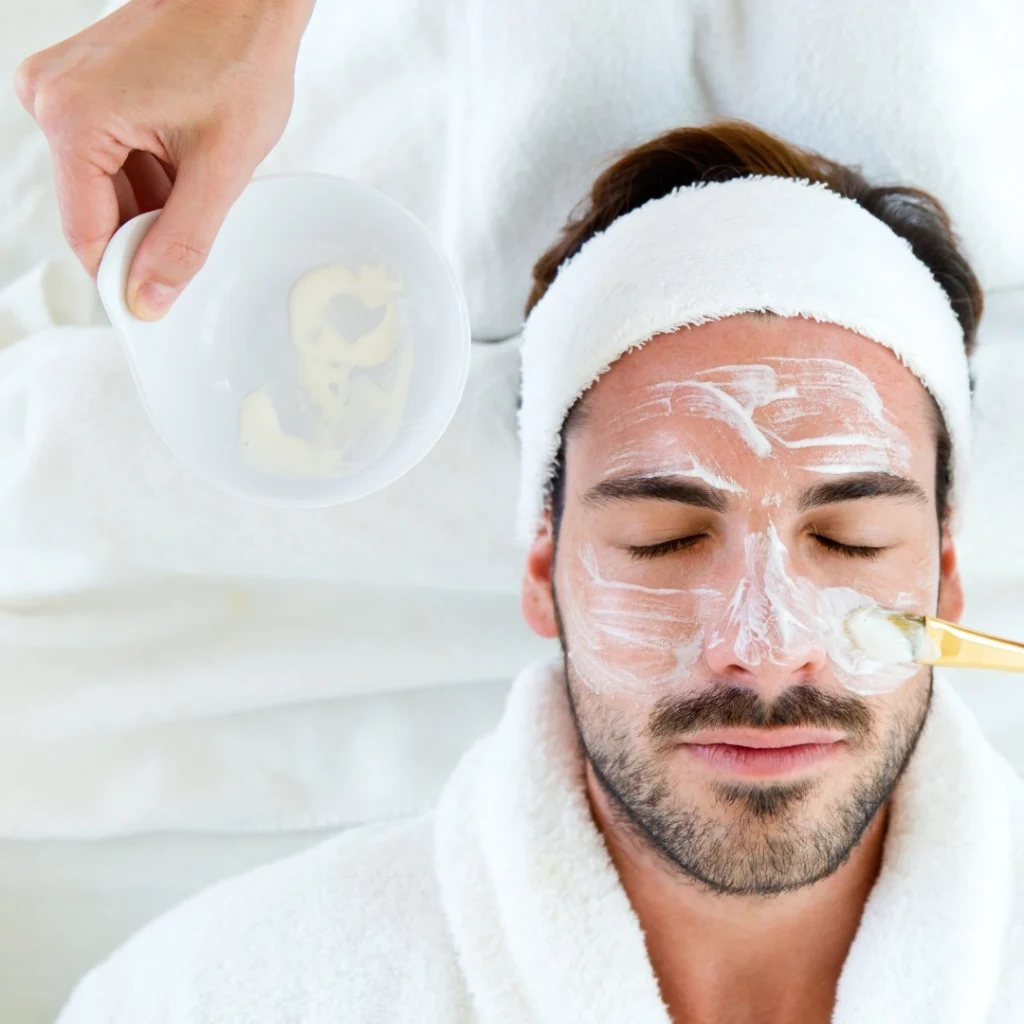 Limpieza facial profunda para caballero