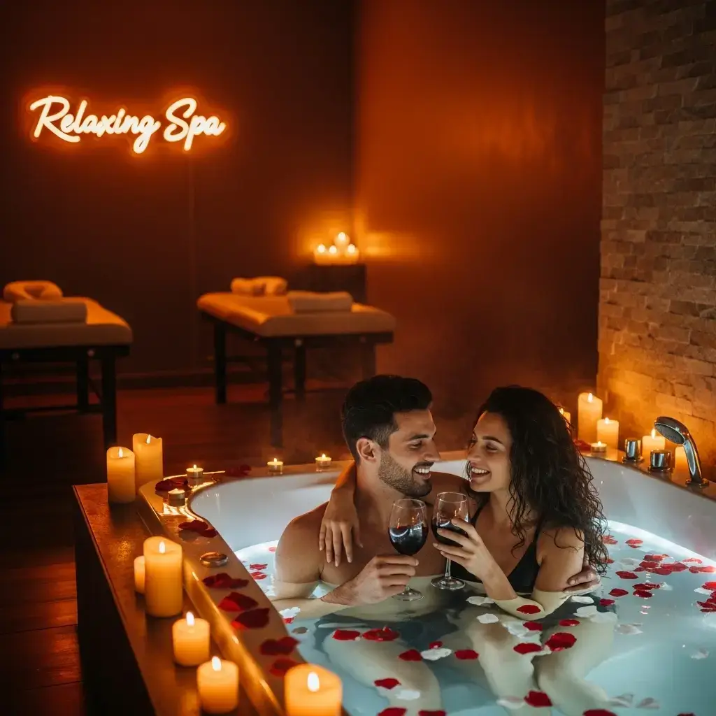 San valentin dia en pareja en jacuzzi